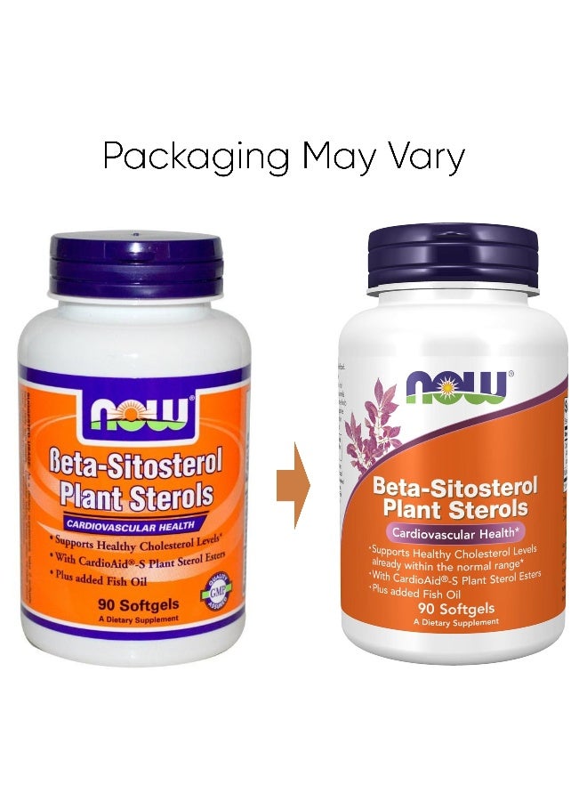 Now Foods Beta Sitosterol Plant Sterols 90 Softgels Packaging May Vary - Image 2