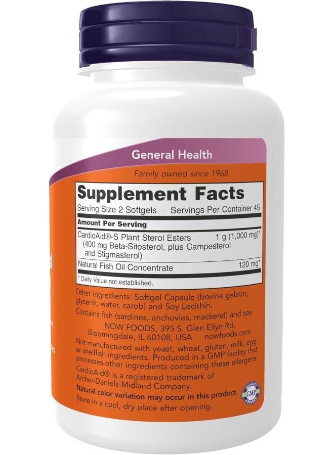 Now Foods Beta Sitosterol Plant Sterols 90 Softgels Packaging May Vary - Image 3