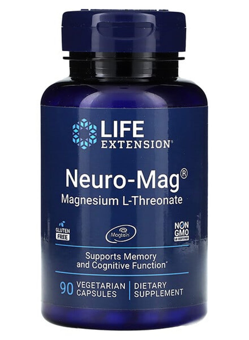 Life Extension Neuro-Mag Magnesium L-Threonate Dietary Supplement - 90 Capsules - Image 1