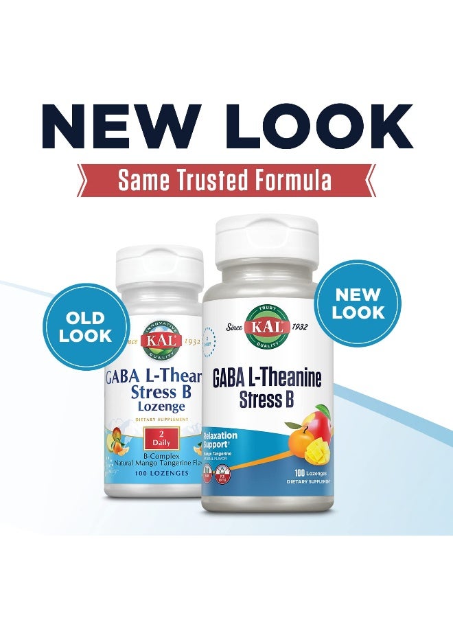 كال مكمل غذائي ستريس بي بحمض الجاما والثيانين وبخلاصة المانجو واليوسفي - 100 قرص مصّ - Image 5