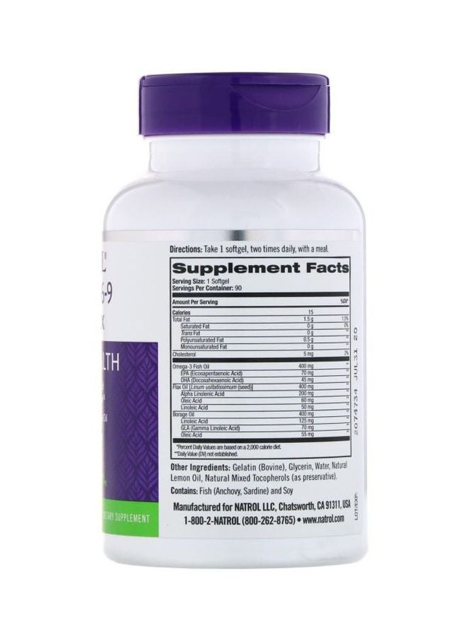 NATROL - Omega 3-6-9 Complex Dietary Supplement - 90 Softgels - Image 1