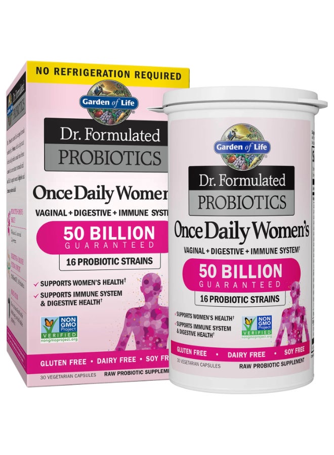 جاردن أوف لايف قام الدكتور بصياغة البروبيوتيك مرة واحدة يوميًا للنساء 50 مليار 30 كبسولة نباتية - Image 2