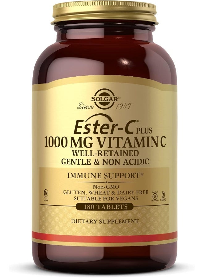 Solgar Ester-C Plus, Vitamin C, 1000 mg - 180 Tablets - Image 3