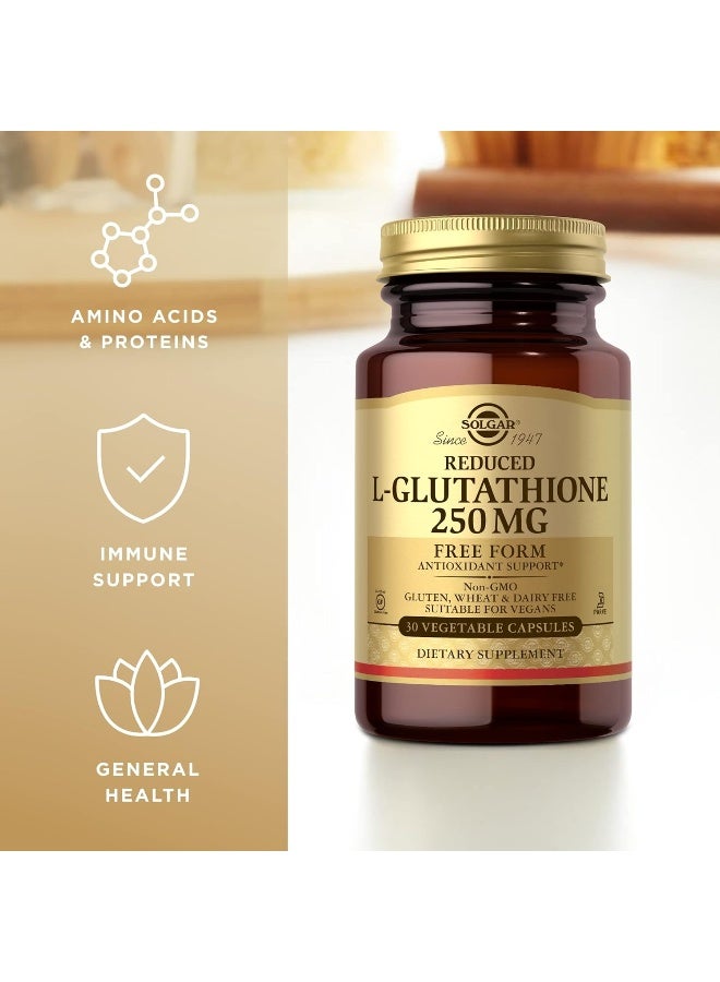 Solgar Reduced L-Glutathione, 250 mg, 30 Vegetable Capsules - Image 4
