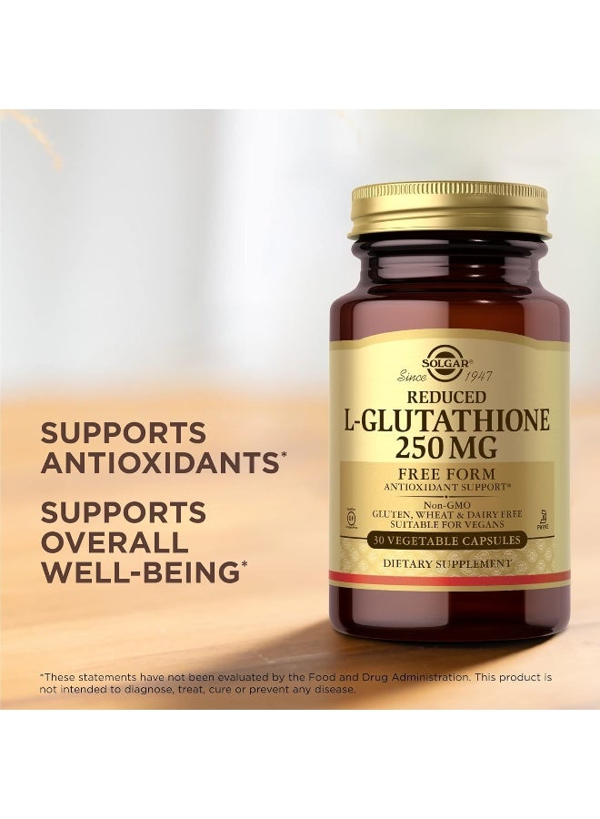 Solgar Reduced L-Glutathione, 250 mg, 30 Vegetable Capsules - Image 5
