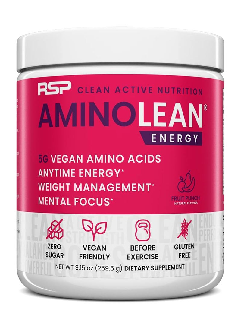 RSP Nutrition - AminoLean Energy, Weight Management Mental Focus, 9.15 oz - Image 1
