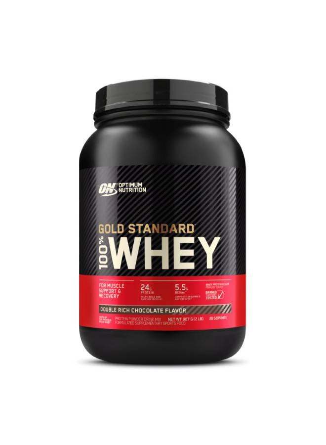 Optimum Nutrition - Gold Standard Whey Protein - Double Rich Chocolate - 907 Gram - Image 1