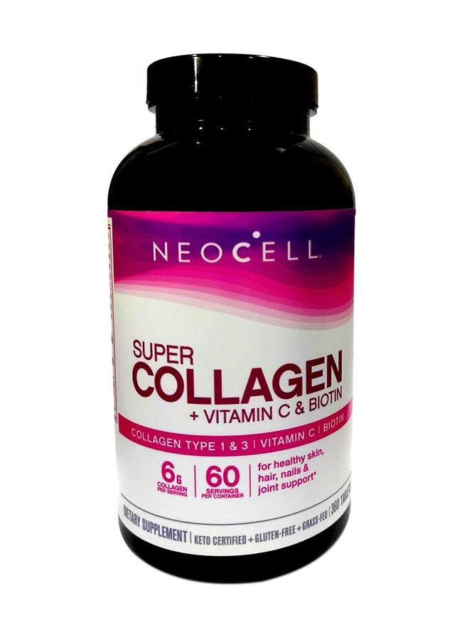 NEOCELL Super Collagen + Vitamin C & Biotin, 360 Tablets - Image 1