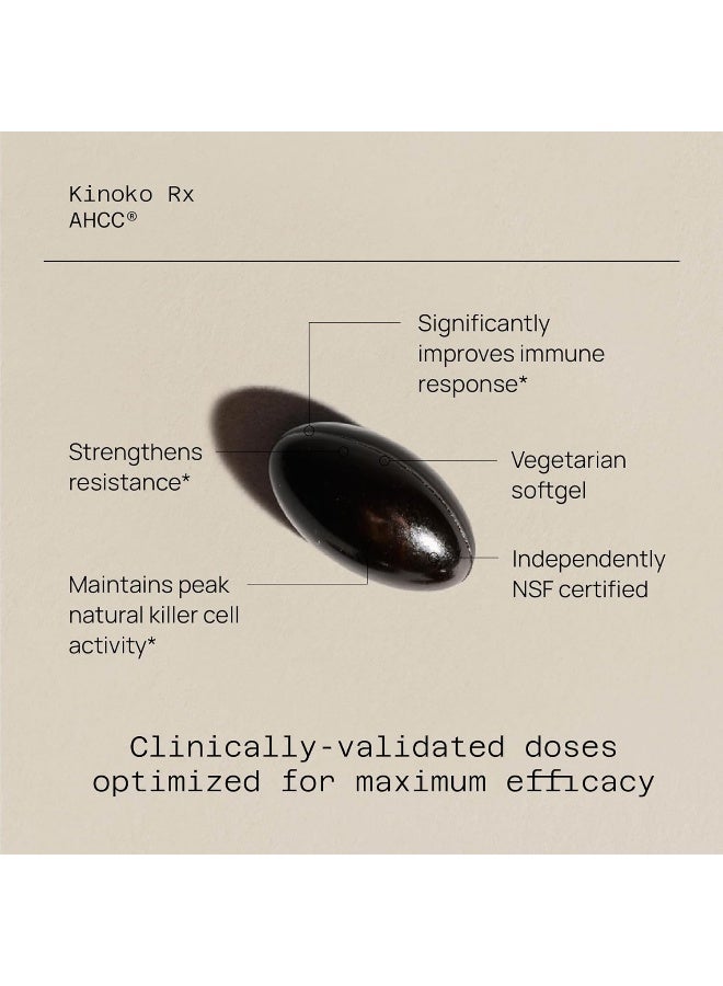 Quality of Life - Kinoko Rx AHCC, 300 mg, 60 Softgels - Image 1