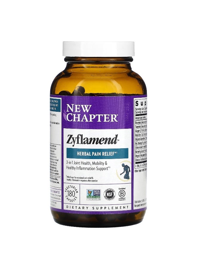 New Chapter Zyflamend Whole Body Dietary Supplement- 180 Vegetarian Capsules - Image 3