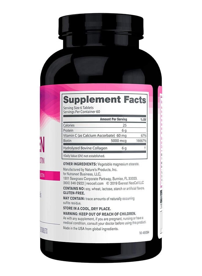 NEOCELL - Super Collagen +C Dietary Supplement- 360 Tablets - Image 1