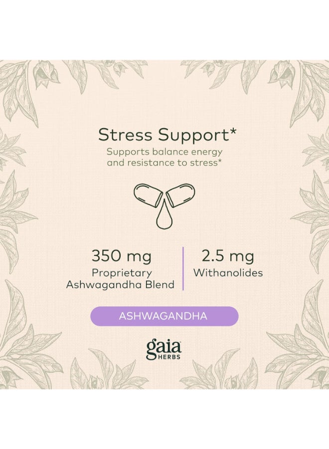 Gaia Herbs Pack Of 2 Ashwagandha Root, 2X120 Vegan Liquid Phyto-Caps  - Image 4
