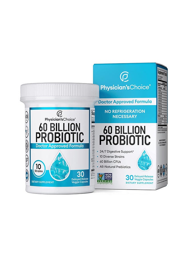 Physician's CHOICE - 60 Billion Probiotic Supplement - 30 Capsules - Image 1