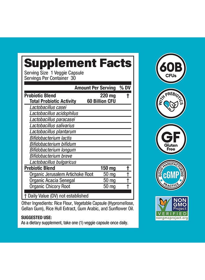 Physician's CHOICE - 60 Billion Probiotic Supplement - 30 Capsules - Image 1
