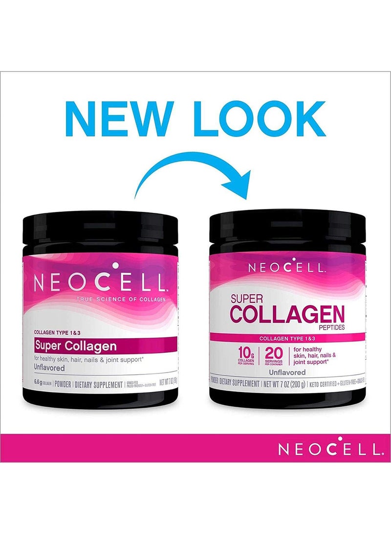 NEOCELL Super Collagen Peptides, Unflavored 7 oz Packaging may vary - Image 2