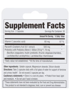 vH Essentials Probiotics with Prebiotics and Cranberry 60 Capsules  - Image 2