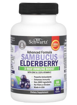 Sambucus Elderberry Dietary Supplements - 60 Capsules - pnsku/N32467410A/45/_/1723009416/939c2da9-babb-4298-b713-12a805e31e28