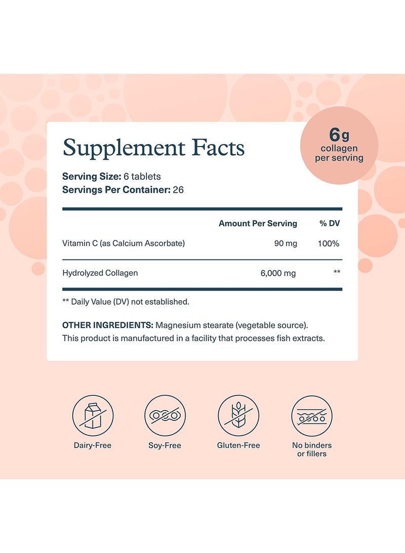 youtheory Collagen With Vitamin C For Hair, Skin And Nails 290 Tablets - Image 2