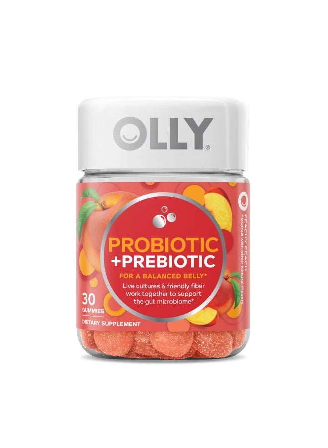 OLLY Probiotic + Prebiotic, Peachy Peach 30 Gummies - Image 2