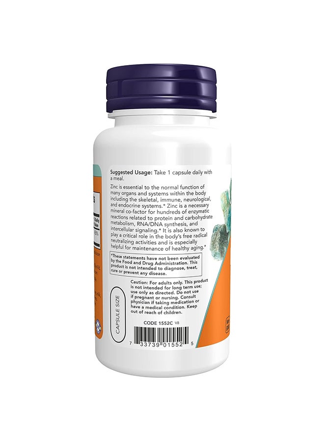 ناو فودز عبوة مكمل غذائي من بيكولينات الزنك عيار 50 ملليجرام - 120 كبسولة نباتية - Image 3