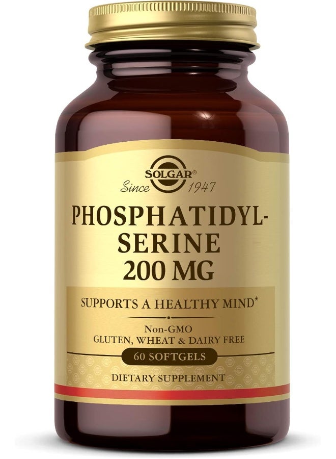 Solgar Phosphatidyl-Serine 200 mg, 60 Softgels - Image 2