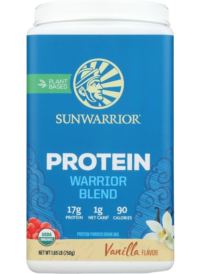 Sunwarrior - Warrior Blend, Protein, Vanilla, 1.65 lb (750 g) - Image 1
