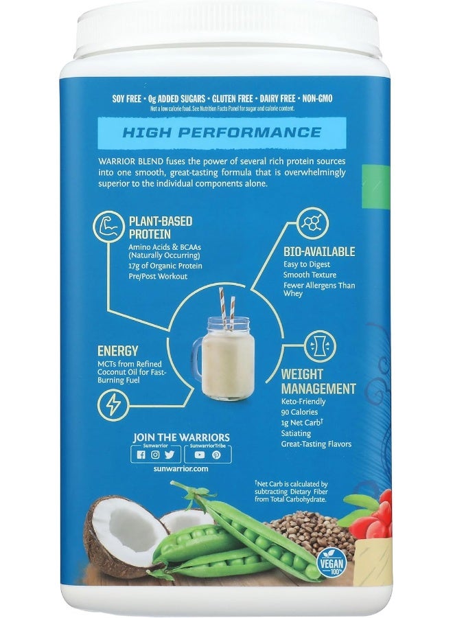 Sunwarrior - Warrior Blend, Protein, Vanilla, 1.65 lb (750 g) - Image 1
