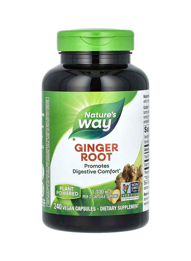 Nature's Way, Ginger Root, 240 Vegan Capsules (550 mg per Capsule) - Image 1