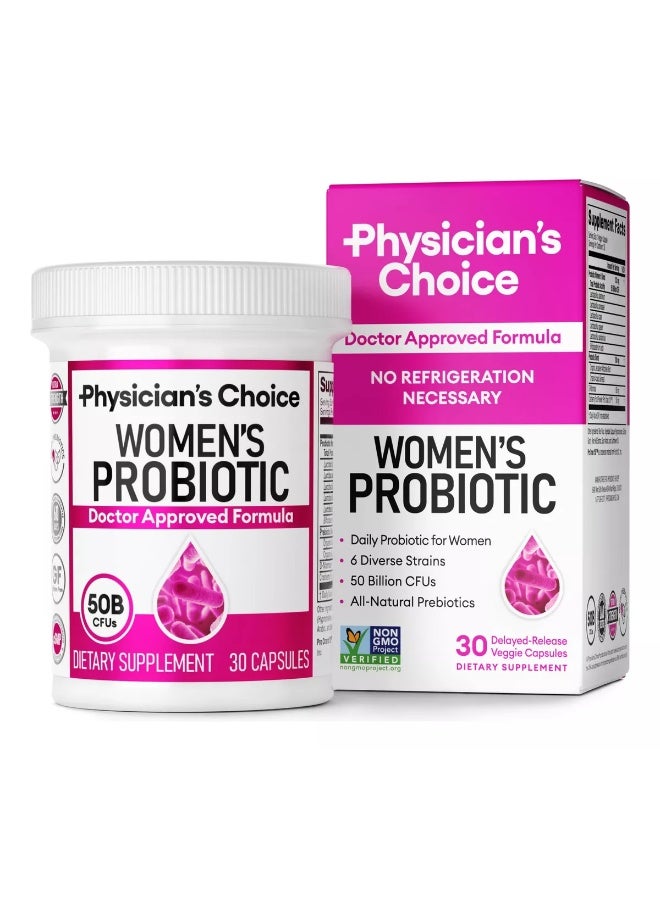 Physician's CHOICE Women's Probiotic 30 Veggie Capsules  - Image 1
