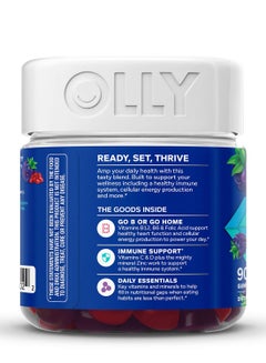 OLLY OLLY Men's Multi, Blackberry Blitz, 90 Gummies  - Image 4