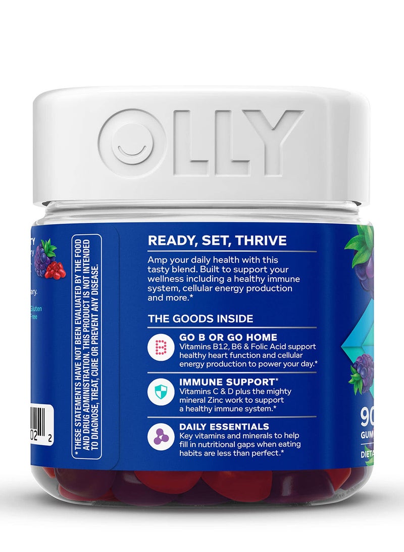 OLLY Men's Multi, Blackberry Blitz, 90 Gummies - Image 4
