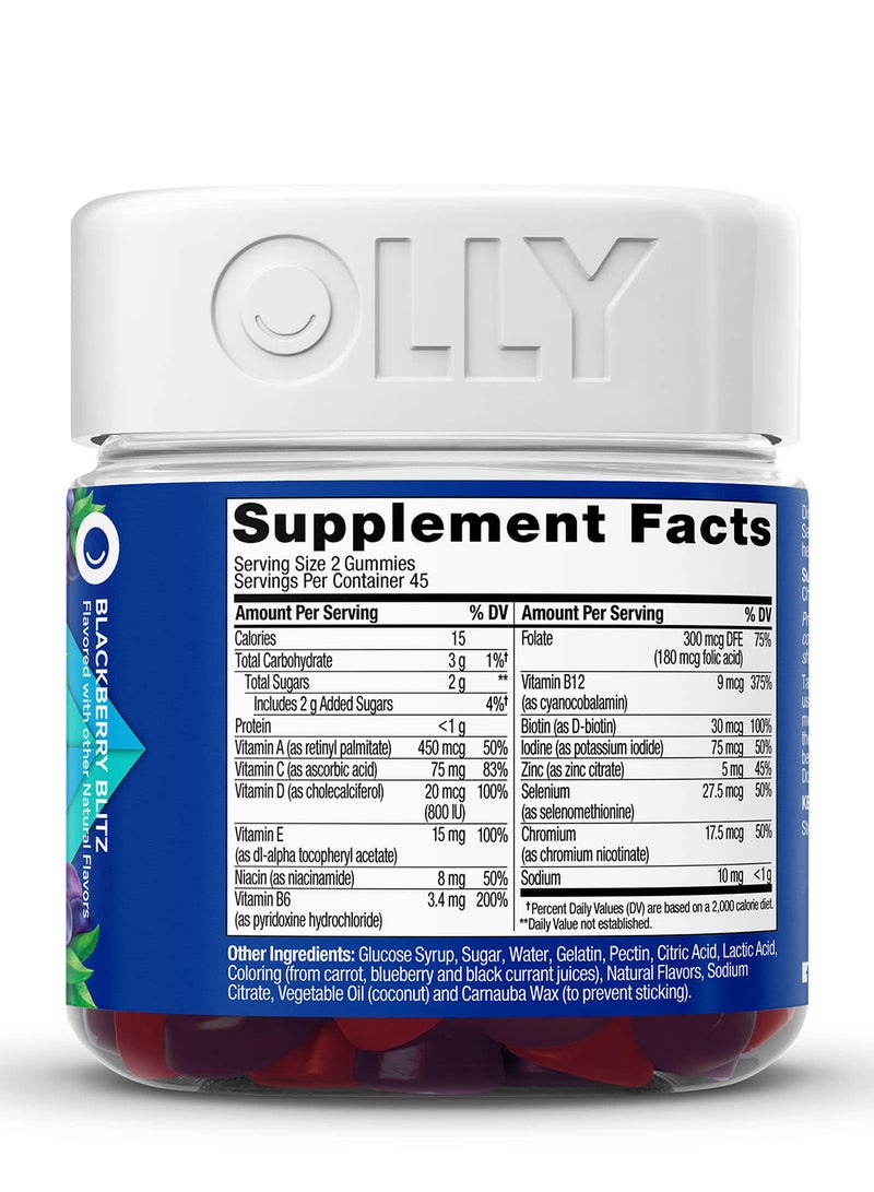 OLLY Men's Multi, Blackberry Blitz, 90 Gummies - Image 2