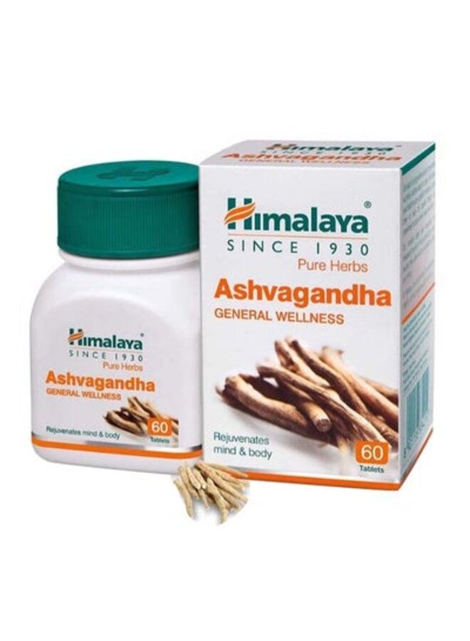 Himalaya Ashwagandha Herbal Supplement - 60 Caplets - Image 1