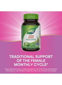 Nature's Way Vitex Fruit 400mg - 100 Vegan Capsules Packaging May Vary  - Image 1