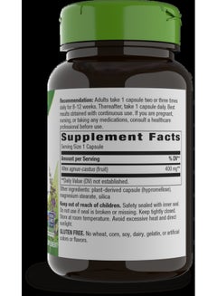 Nature's Way Vitex Fruit 400mg - 100 Vegan Capsules Packaging May Vary  - Image 2