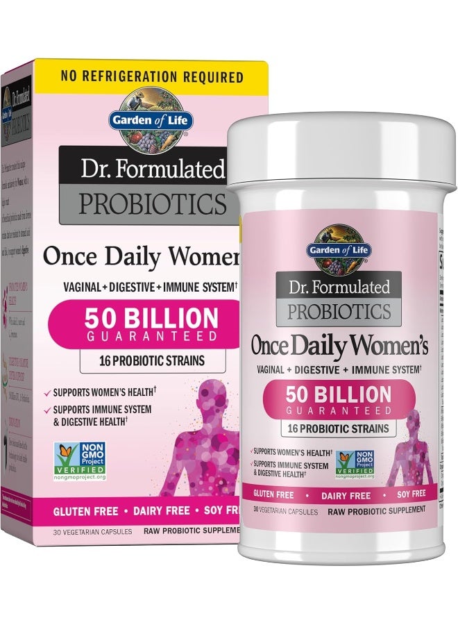 Garden of Life - Dr. Formulated Probiotics For Women, 50 Billion CFU, 30 Vegetarian Capsules - Image 1