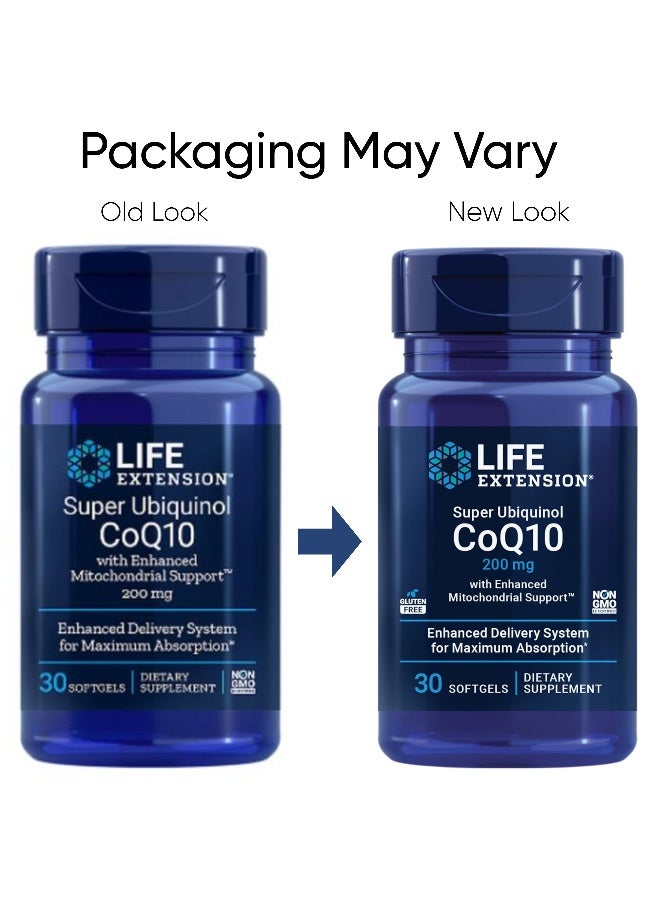 Life Extension Super Ubiquinol CoQ10, 200 mg, 30 Softgels Packaging May Vary - Image 2
