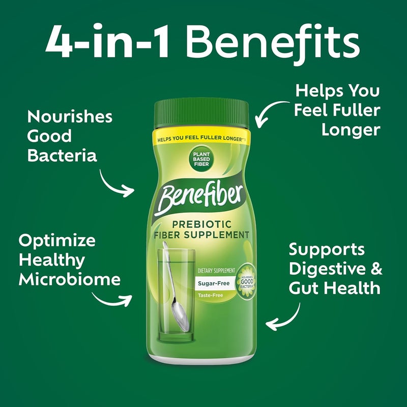 Benefiber Prebiotic Fiber Supplement (8.7 oz) - Image 2