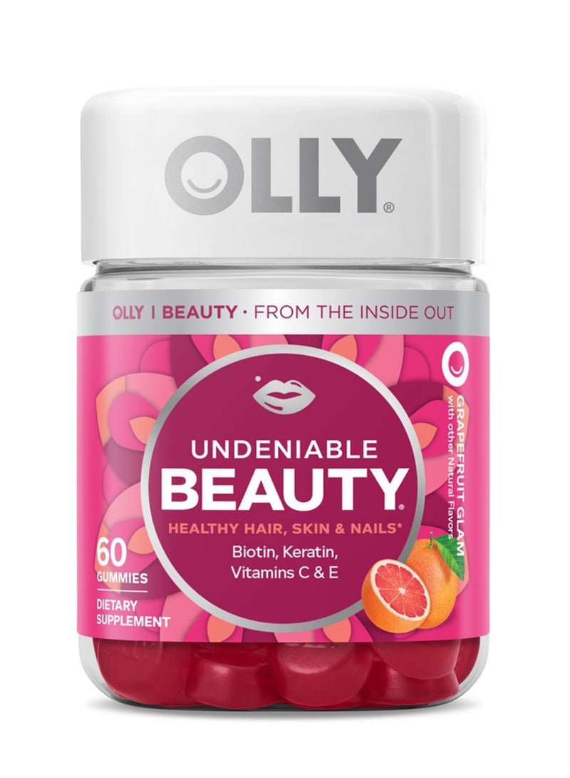 OLLY Undeniable Beauty, Grapefruit, 60 Gummies - Image 1