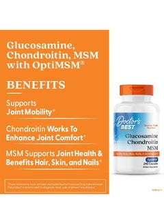 Glucosamine Chondroitin MSM with OptiMSM 240 Capsules Packaging May Vary - pnsku/N32476009A/45/_/1737637890/bb14a1b1-a14d-4659-b57a-a85f46f503d7