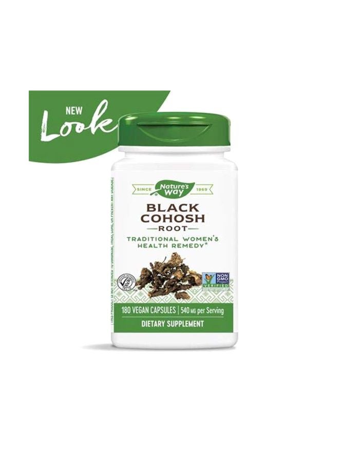 Nature's Way Black Cohosh Root 540 mg - 180 Capsules - Image 3