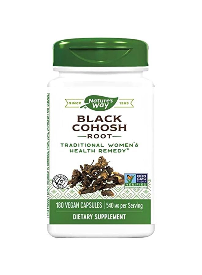 Nature's Way Black Cohosh Root 540 mg - 180 Capsules - Image 2