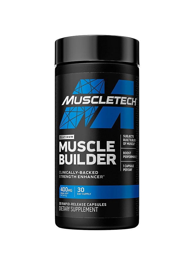 MuscleTech Muscle Builder Dietary Supplement - Unflavored - 30 Capsules  - Image 1