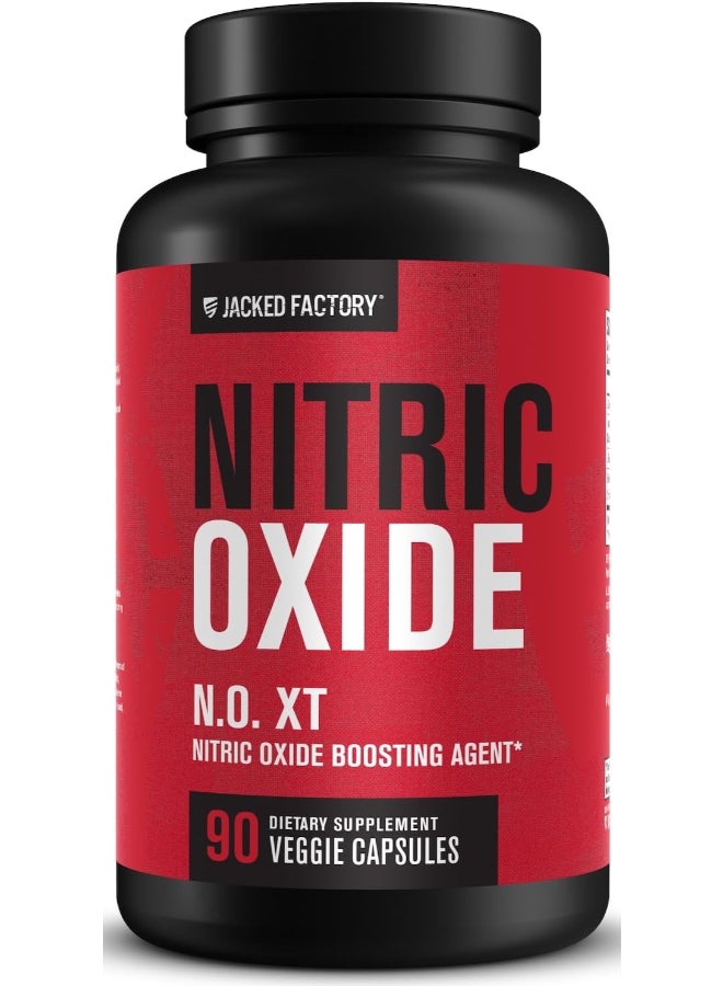 Jacked Factory N.O. XT Nitric Oxide Boosting Agent Dietary Supplement - 90 Capsules - Image 1