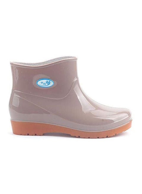 Slip-On Ankle Boots Apricot
