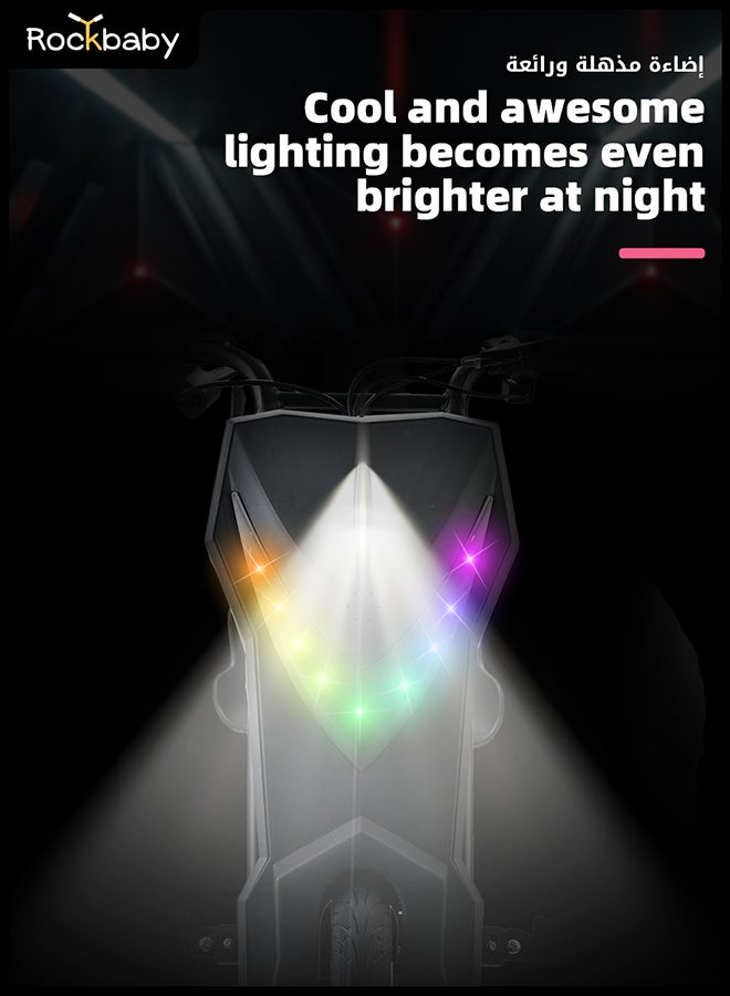 Rockbaby 36V High-Power 360°Children/Adult Electric Drifting Scooter-Adjustable With Bluetooth And Protective Gear 68.5X54X21cm Black 68.5X54X21cm - Image 4