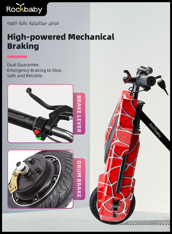 Rockbaby - 36V High-Power 360°Children/Adult Electric Drifting Scooter-Adjustable With Bluetooth And Protective Gear 68.5X54X21cm 68.5X54X21cm - Image 1