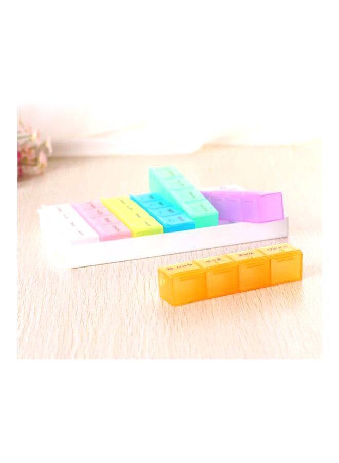 Generic 28 Grid Portable Plastic One-Week Filling Pill Box Kit - Image 4