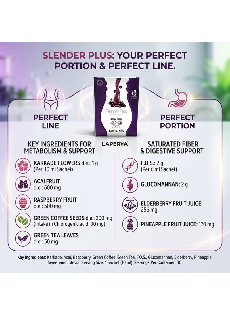 Laperva Slender Plus Appetite Suppressant for Weight loss -30x10ml - Image 3