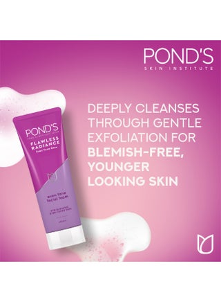 Flawless Radiance Even Tone   Facial Foam With Niacinamide And Vitamin E purple 100grams - view 3